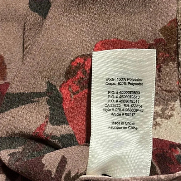 Aritzia Wilfred Morel Floral Off Shoulder Blouse Ss M - Picture 11 of 16